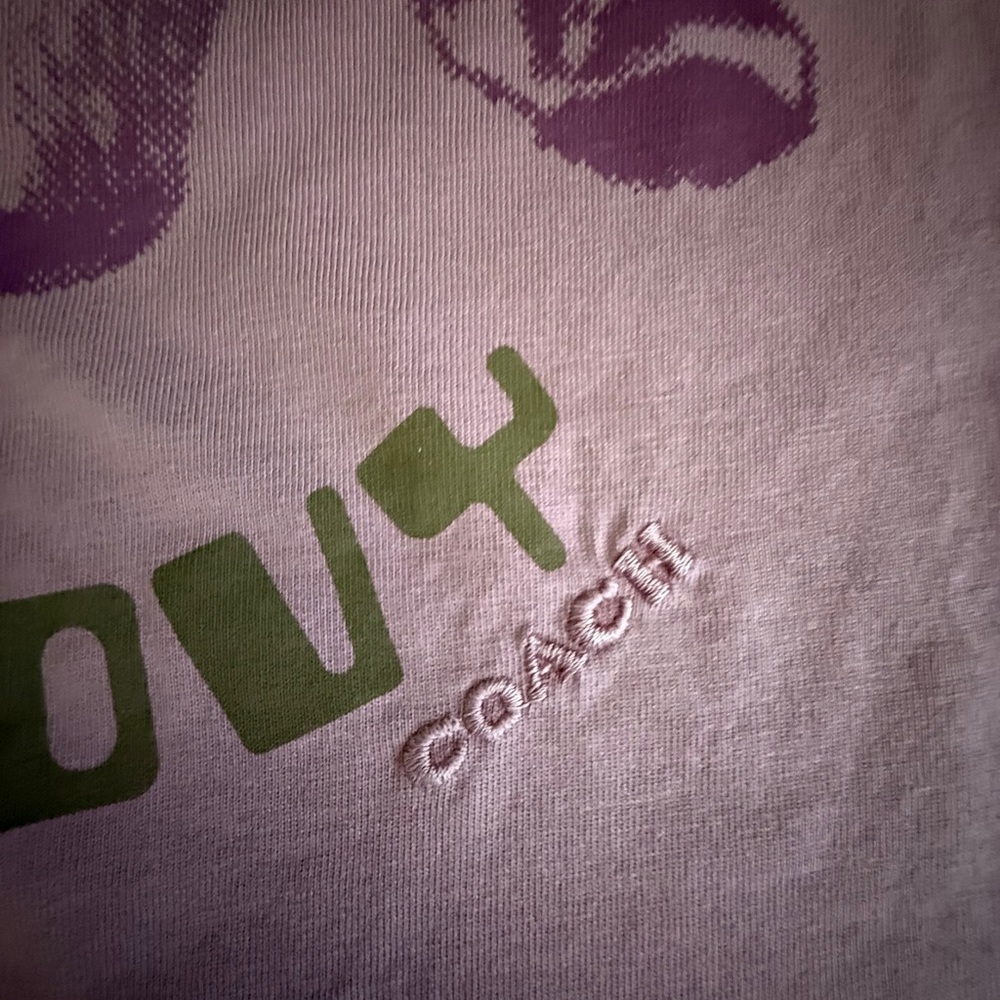 NWOT Coach Women’s Green is Groovy Organic Cotton T-Shirt - Picture 3 of 5